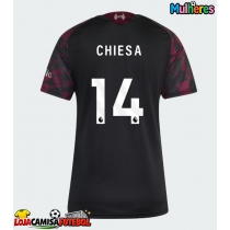 Camisa de Futebol Liverpool Federico Chiesa #14 Equipamento Alternativo Mulheres 2026-27 Manga Curta